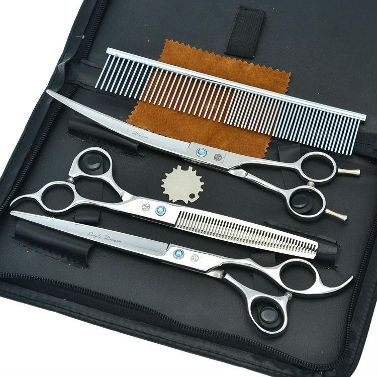 Perfect Thinning, Straight, Curved twith Comb for Long & Short Hair