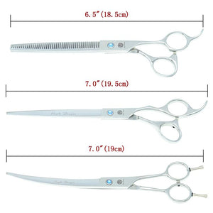 Perfect Thinning, Straight, Curved twith Comb for Long & Short Hair