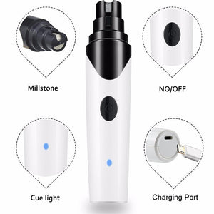 Rechargeable Painless Pet's Nail Grinder With QuietSpin Technology