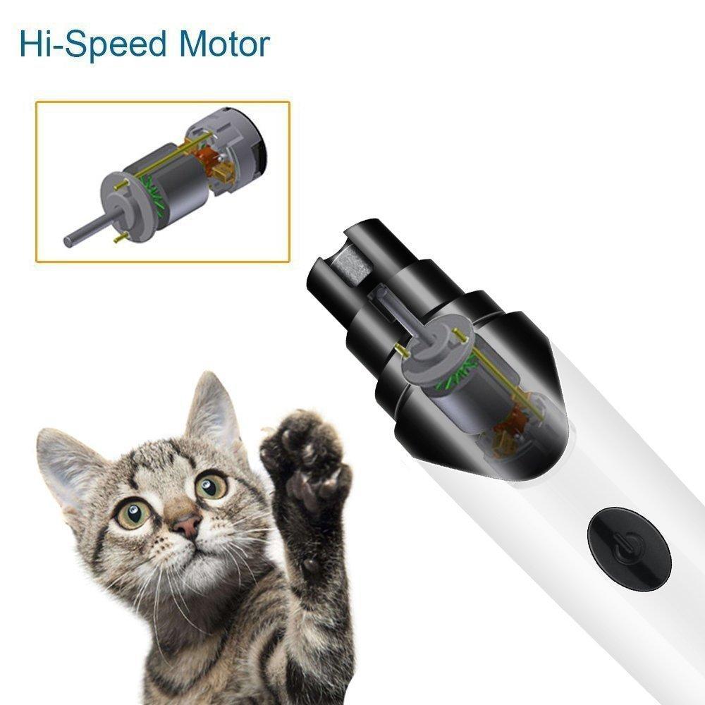 Rechargeable Painless Pet's Nail Grinder With QuietSpin Technology
