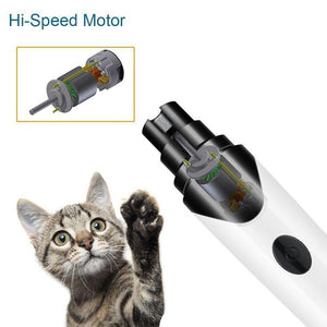 Rechargeable Painless Pet's Nail Grinder With QuietSpin Technology