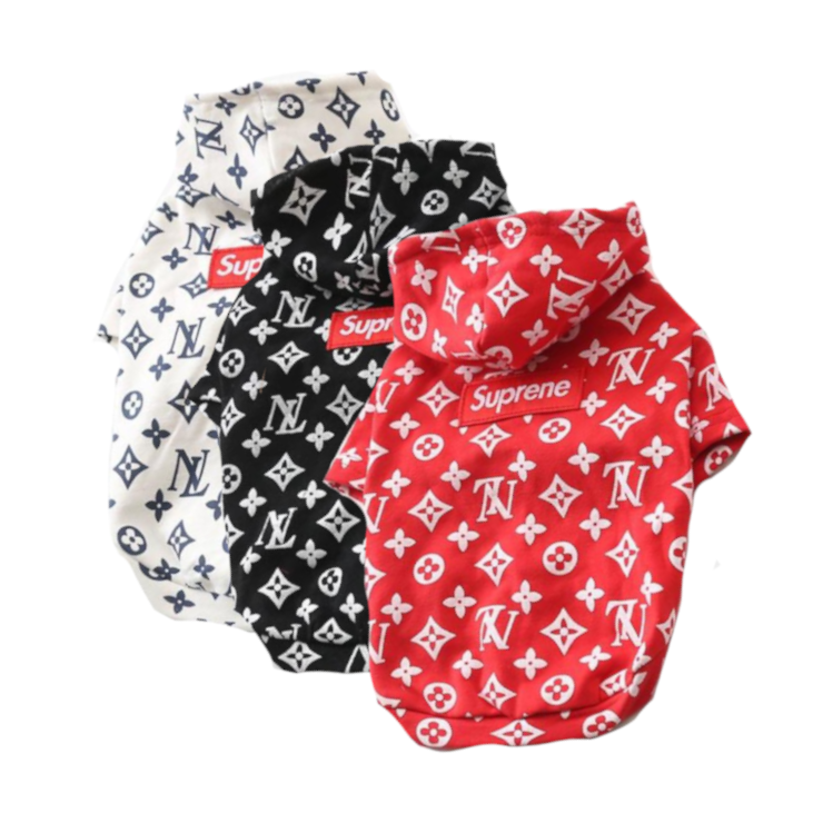Pupreme Box Logo Monogram Hoodie