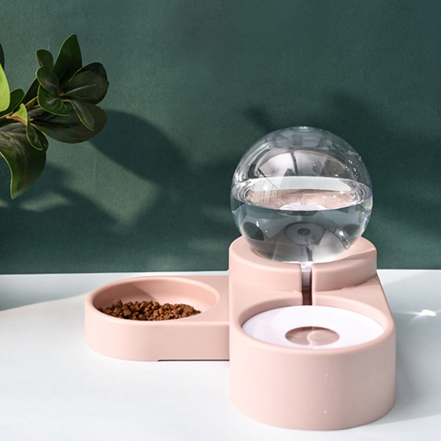 1.8L Water Fountain and Automatic Pet Bowl Feeder