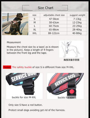 New Heavy Duty Reflective Dog Harness - Free Shipping