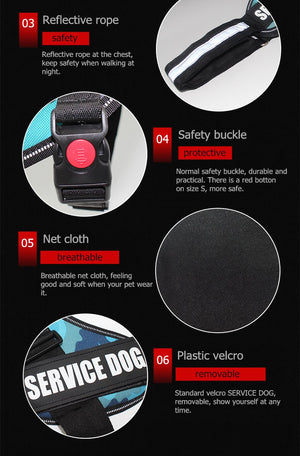 New Heavy Duty Reflective Dog Harness - Free Shipping