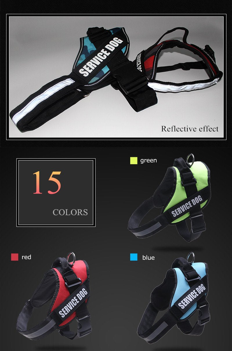New Heavy Duty Reflective Dog Harness - Free Shipping