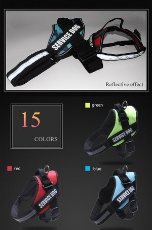 New Heavy Duty Reflective Dog Harness - Free Shipping